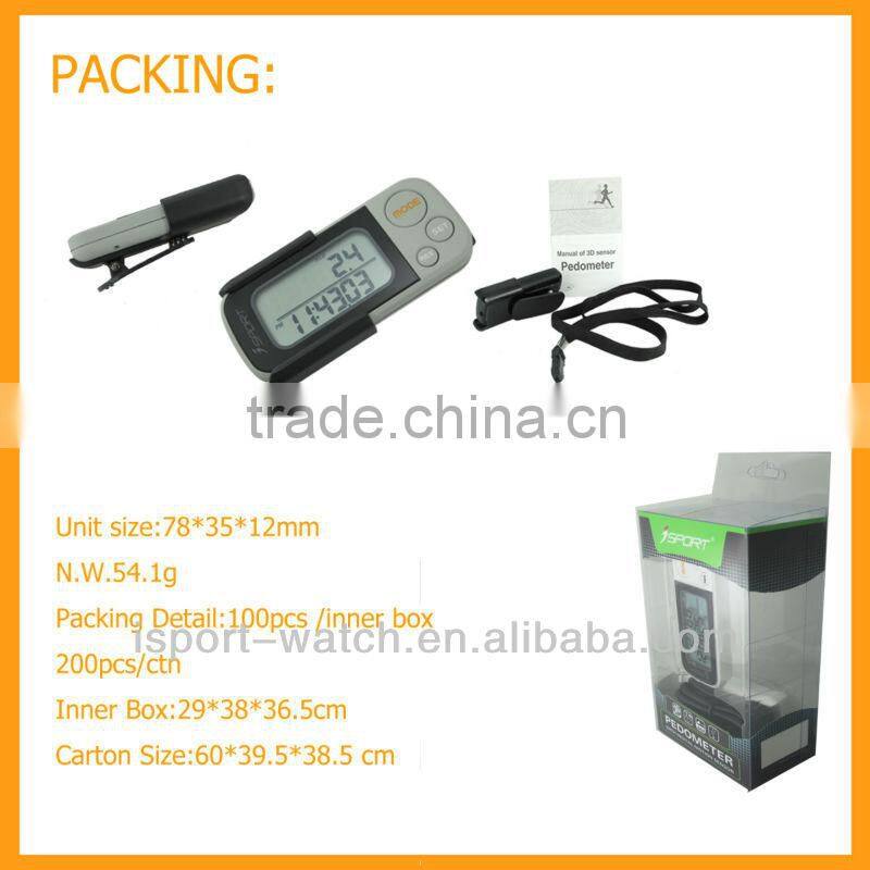 G Sensor with USB instructions for using pedometer Manual