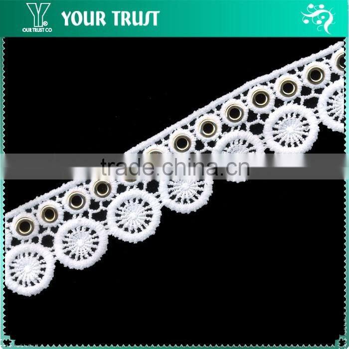 Width 1.2 Centimeter Black Silver Metallic Nylon Braid Trimming