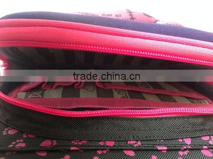 Top quality brand cartoon backpack girls 3D fashion school bag