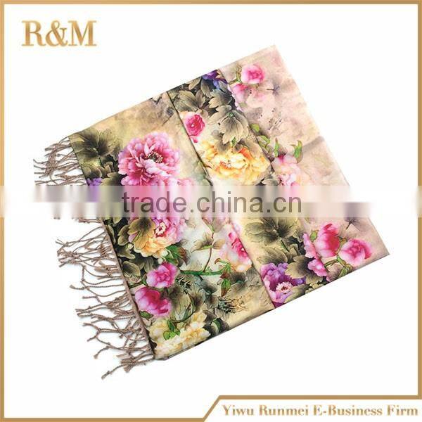 Top selling simple design silk print scarf with good prices