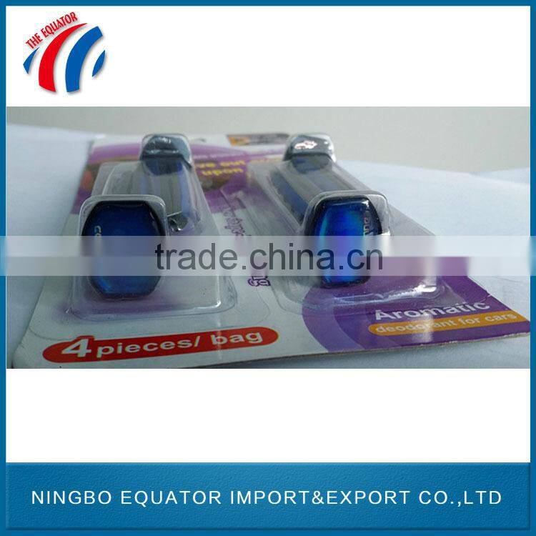 Customized logo 4 pcs car vent stick air freshener