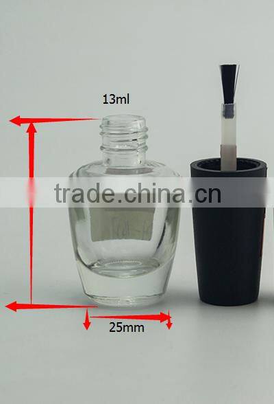 hot sale 13ml clear empty glass nail polish vial