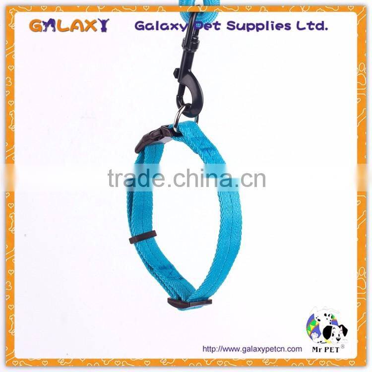 Custom nylon adjustable buckle dog collar and leash, sell well dog leash