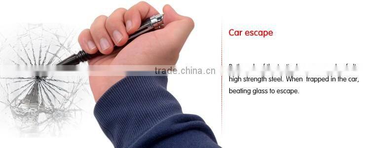 Portable Aviation Aluminum high strength steel Anti-skid combat pen for Self Defense writing and car escape device
