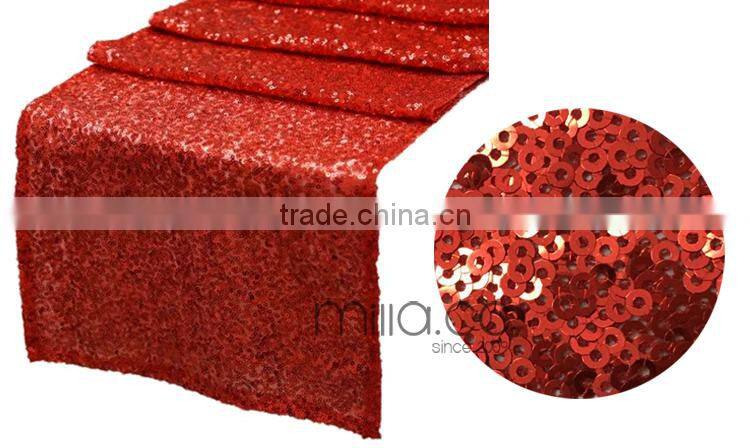 Sequin table runner weddings