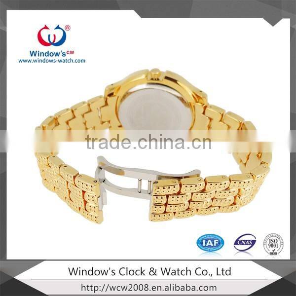 Fashion lady wrist watch slim stone quartz watch