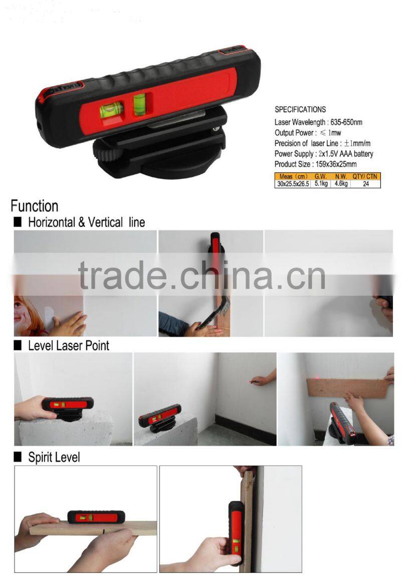 3 in 1 Point and line pen laser level