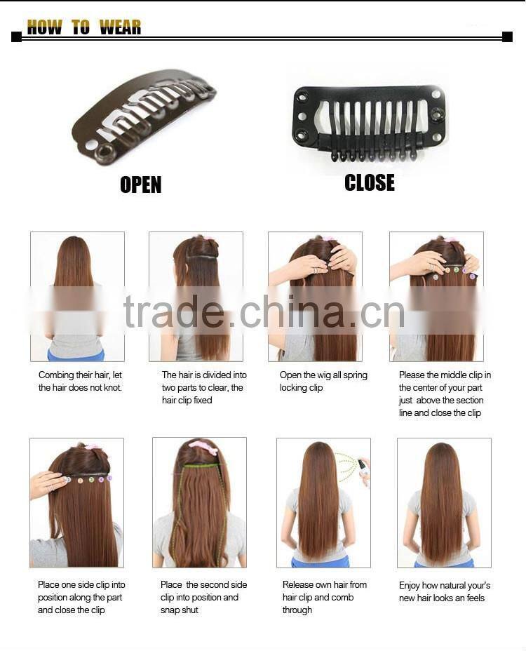 Qingdao hair extensions vendor offer good quality hair extension human clip
