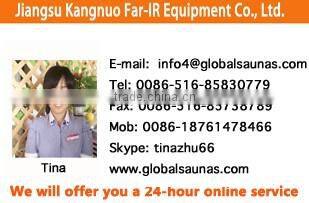 Infrared dry dry steam sauna cabin for 2 person