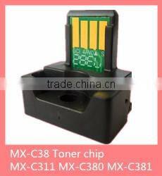 for sharp mx c311 c380 cartridge mx-c38 toner chip