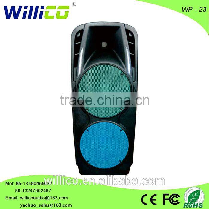 portbale battery bluetooth speaker with USB,SD,FM,wireless microphone