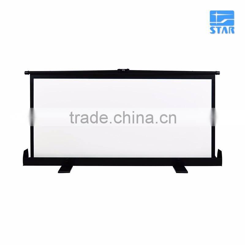 60 Inch 16:9 Floor Pull-up Projection Screen, Portable Projection Screens Easy Carry