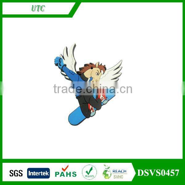 vivid animals design soft PVC keychain rubber key rings plastic keychain