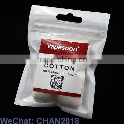 wholesale 100% 5pcs/pack original japan organic cotton pad electronic cigarette rda atomizer wick cotton