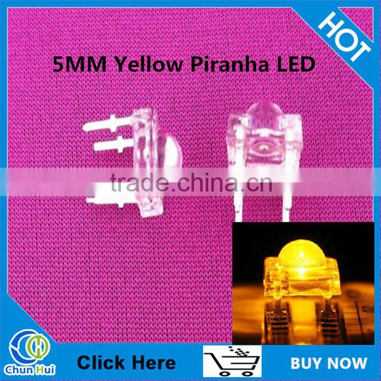 Wholesales 4pins super flux led piranha 5mm yellow