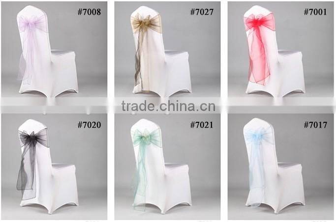 Factory Sell Cheap Chair Cover Tie /organza sashes