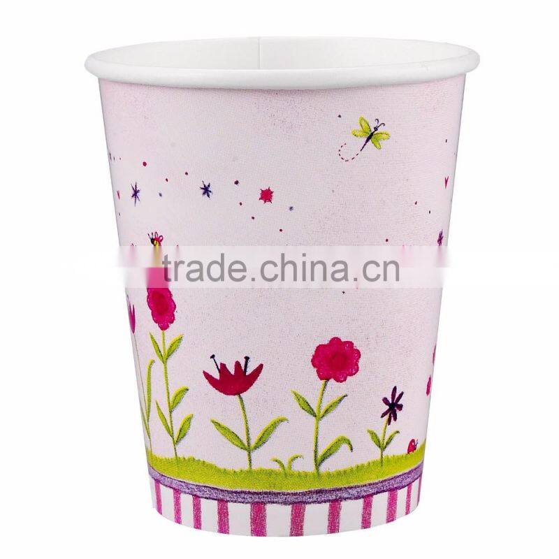 Logo printed different size single wall chip food popcorn paper cup