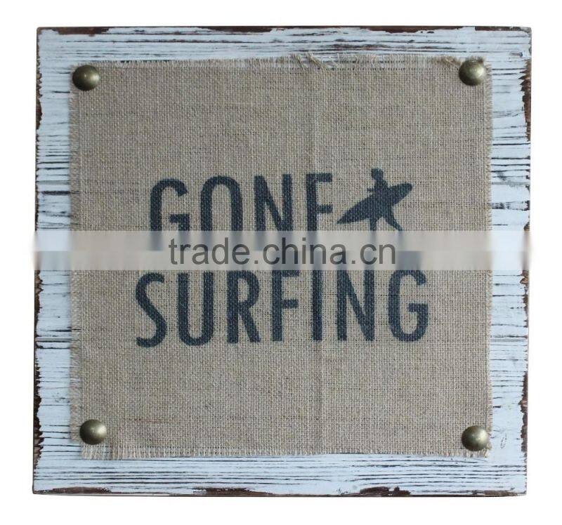 Chinese Products Wholesale Custom Burlap Wall Printing