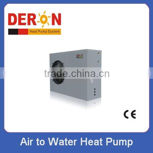 Deron air to water heat pump water heater, R410a or R417A, with electric heating element
