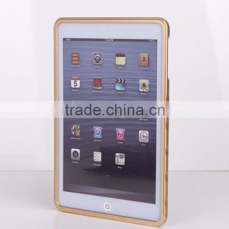 2015 Alibaba express Aluminum Metal Frame Bumper Case for ipad mini 2