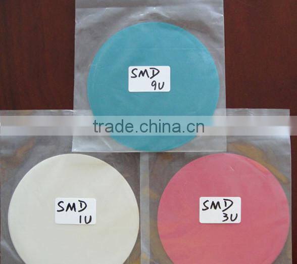 4"and 5" round type 3 mico meter D fiber optic polishing films/ polish lapping film