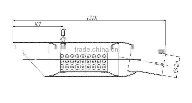 Stainless Steel Motorcycle Exhaust Mufflers Pipe For Honda CBR500R