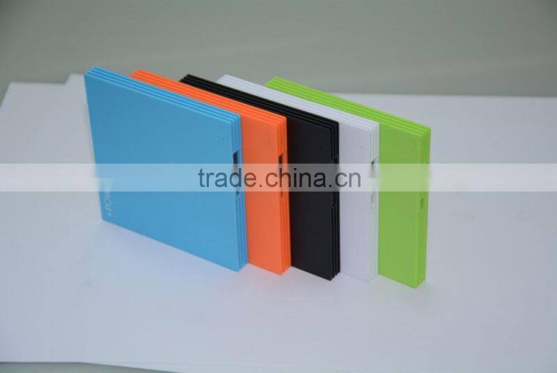 Hot selling manufacturer wholesale portable usb 2600mah super slim portable USB gift power bank