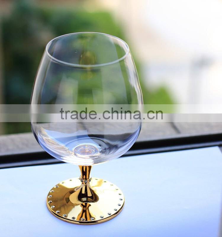 Cock shaped Brandy Snifters Glass Type and For Bar,Eco-Friendly Feature Liquid Activated Glass as glass bottle