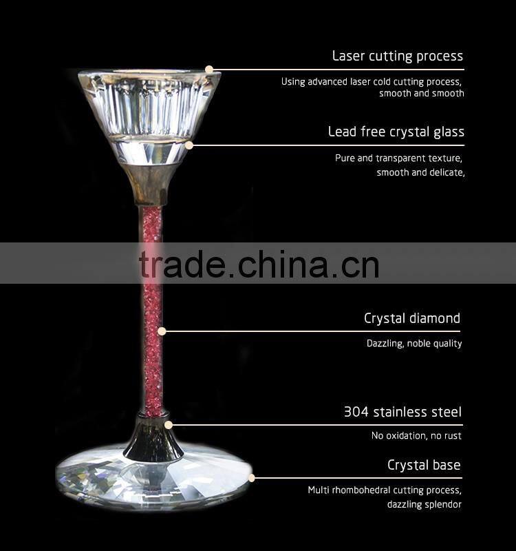 Wholesale rose gold glass votive candle holders/ candle glass holders/ stick candle