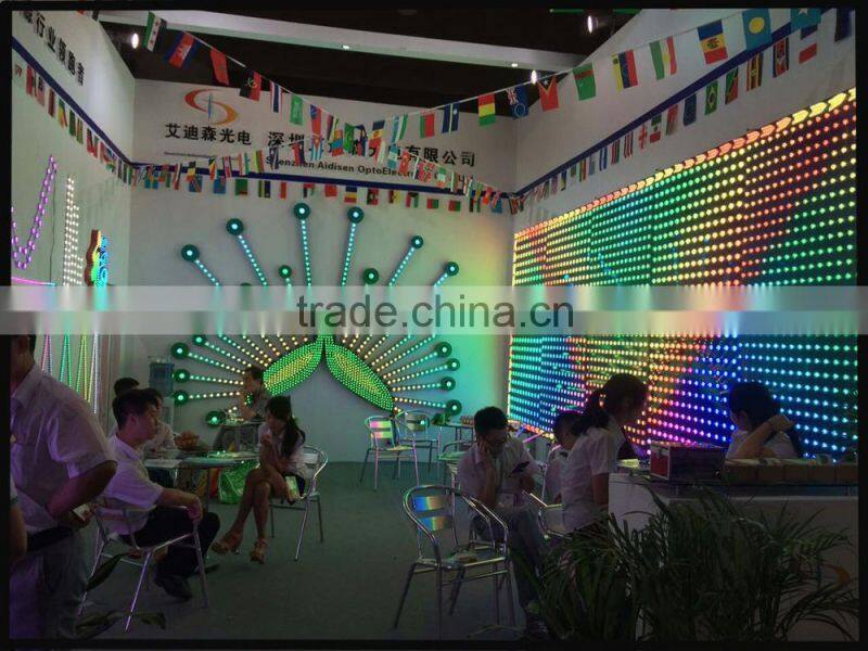 dmx rgb led digital tube programmable colorful led building lighting DC12V