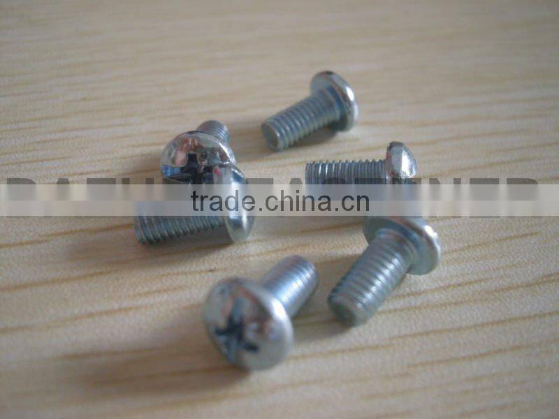 pan hex head comb.recess machine screw zinc plated
