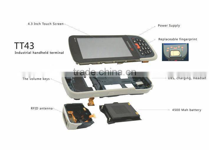 Factory Price Portable PDA TT43 Series with 13.56Mhz RFID reader