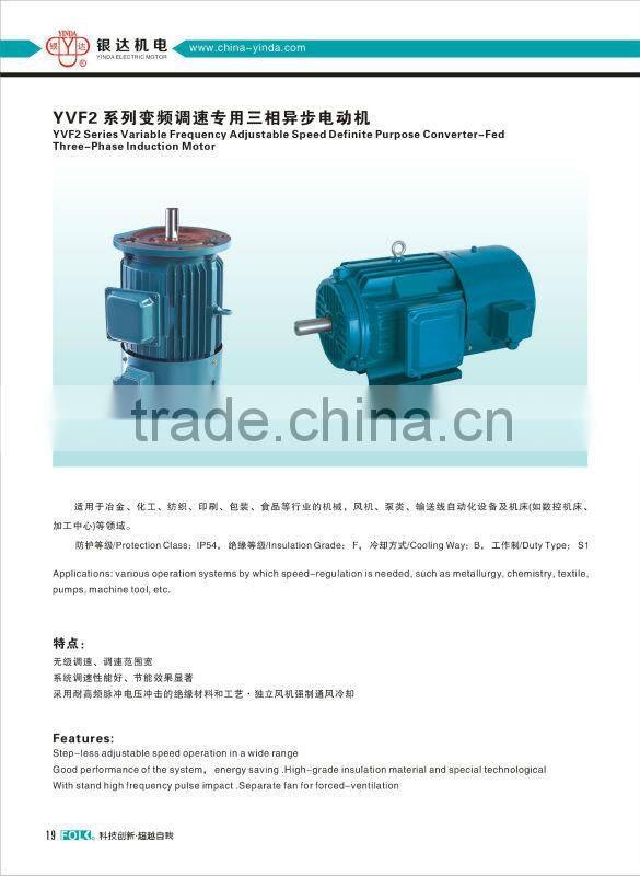 YVP Series Three Phase Induction 3 hp Electric Motor