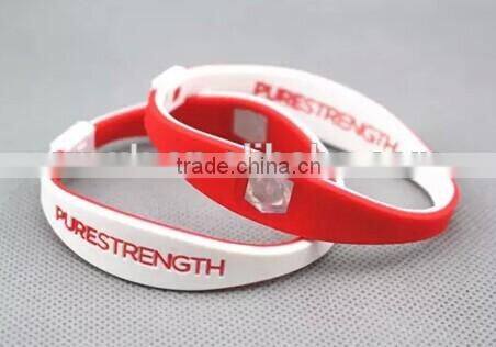 pure strength cheap custom silicone rubber bracelet