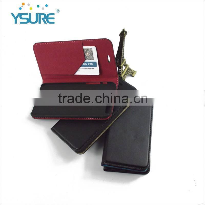 2016 Hot Sales Simple Style Real Leather Cases for iphone6 Suitable for Business Man with Card Slot