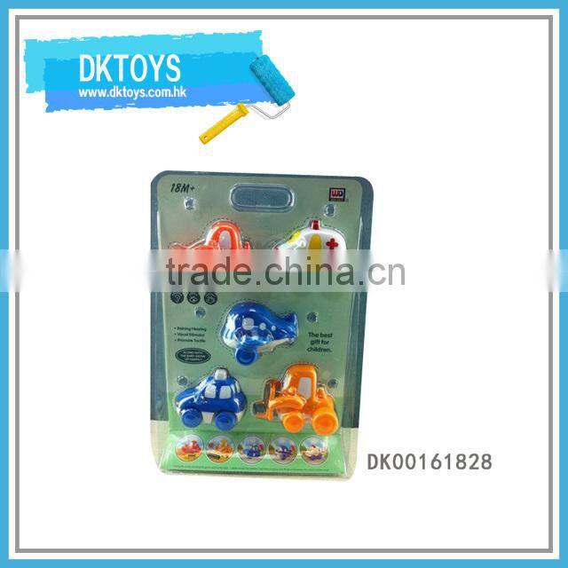 Mini Size Safe Plastic Cartoon Plane Toy Friction Toy Plane