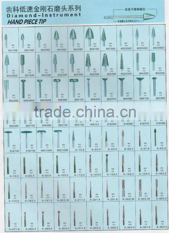 Diamond Burs Unit Low Speed Diamond Bur
