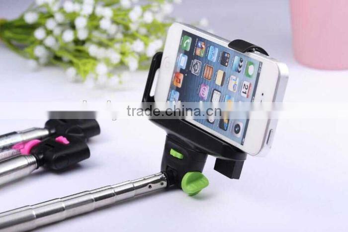 Wireless mobile phone camera monopod bluetooth stick selfie monopod factory price