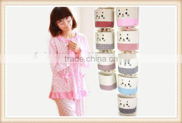 Free combination cute cotton wall hanging bag