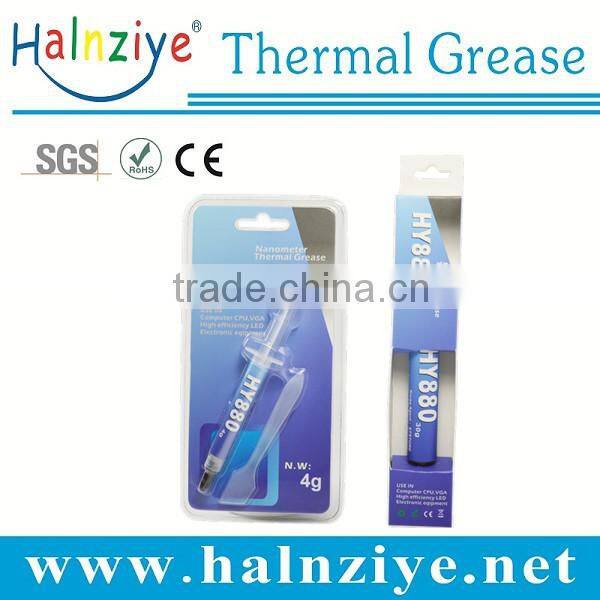 HY880 best high temperature/pressure nano thermal conductive tube industrial silicone paste with MSDS for cpu cooler