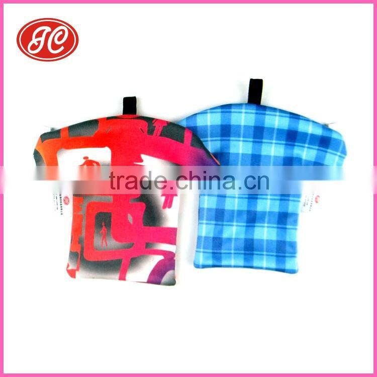coloful heat transfer printing Soft microfiber bag for mobile phone /charger