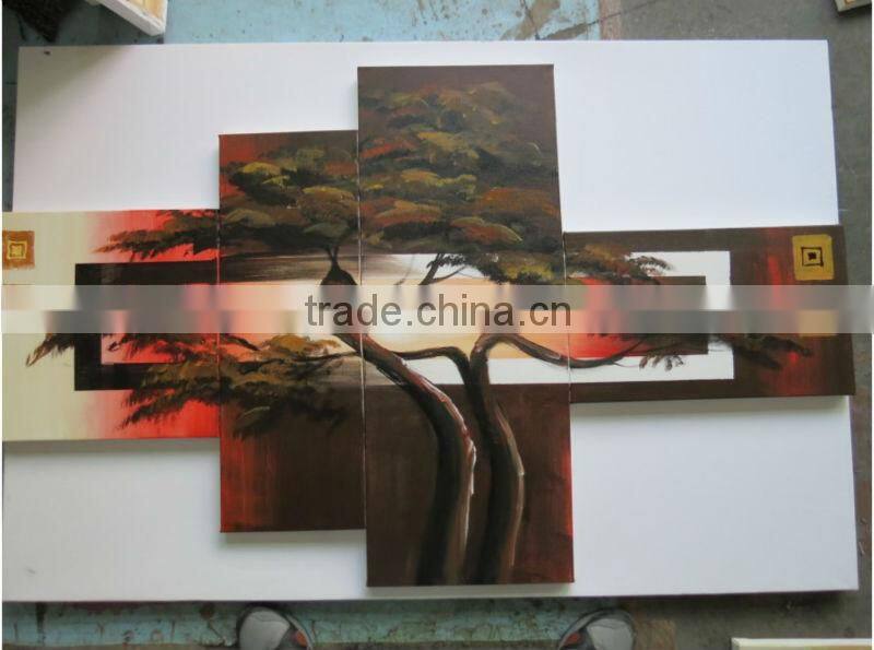 2016 hot sell simple abstract canvas printing painting wall art for decoration