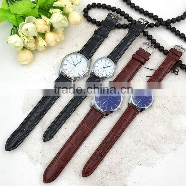 Fashion Blue Glass Couple Watch For Men And Women