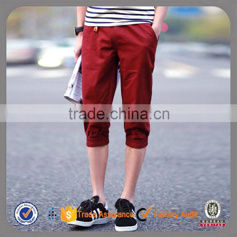 Wholesale hip hop drop crotch fashion custom cotton men jogger shorts