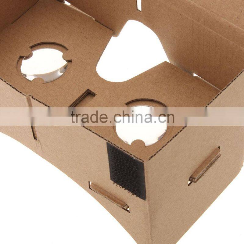 Virtual Reality VR Google Glasses Google Cardboard 3D Glasses for Mobile Phone 5.0 Screen + Adjustable Head Mout Strap Belt