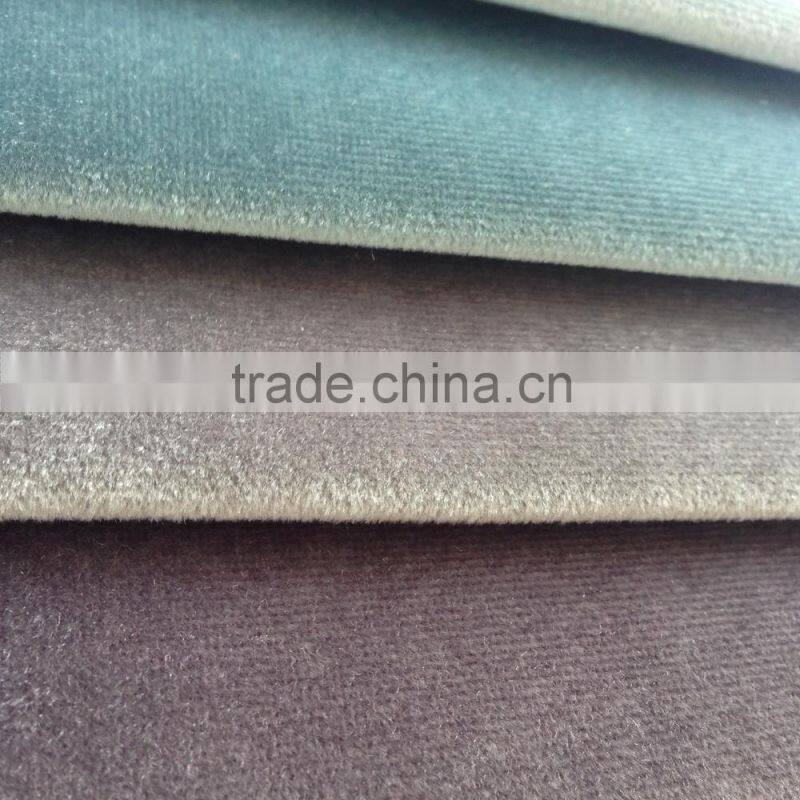 Italy velvet Shiny velboa laminated with TC for hometextile&sofa upholstery fabric