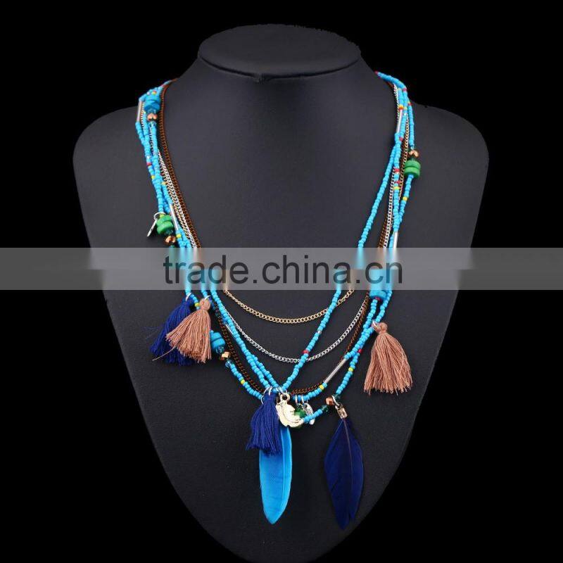 New latest design beads necklace vintage wholesale alibaba