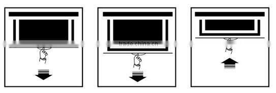 VICTORY Manual Wall mounted matte white screen