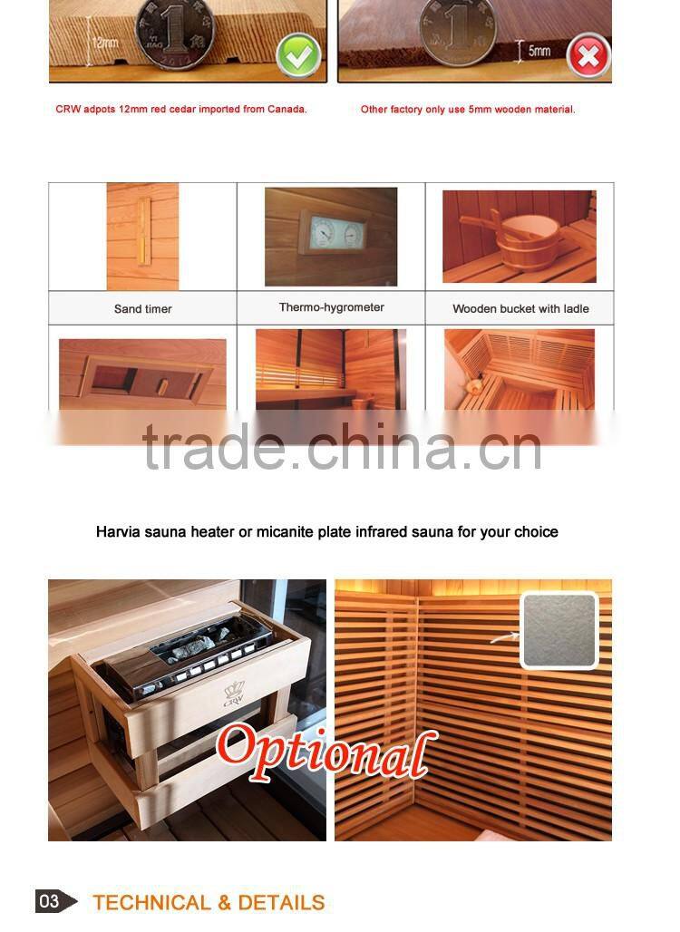 CRW AL0021 sauna infrared room
