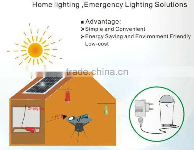 Hotselling 3W portable solar lamp for family lighting or outdoor lighting